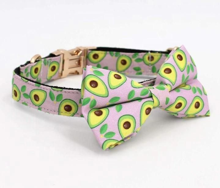 OEM Free Sample Custom Logo Dog Collar Witn Bowtie Dog Leash Pet Bandana/Factory Price