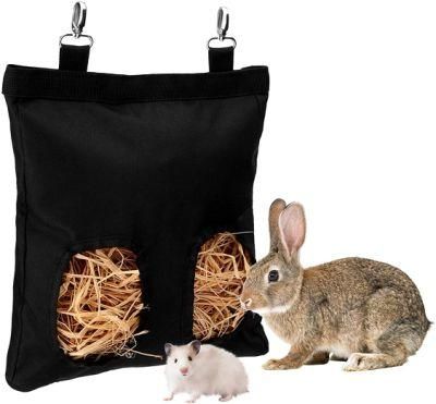 Small Animal Pet Hay Bag Rabbit Feeder Storage Bag Guinea Pig Rabbit Hanging Feeder Bag