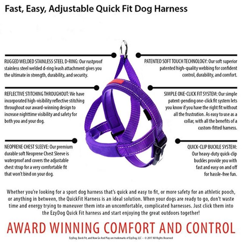 Quick Fit Different Color Pet Products Dog Harness Factory