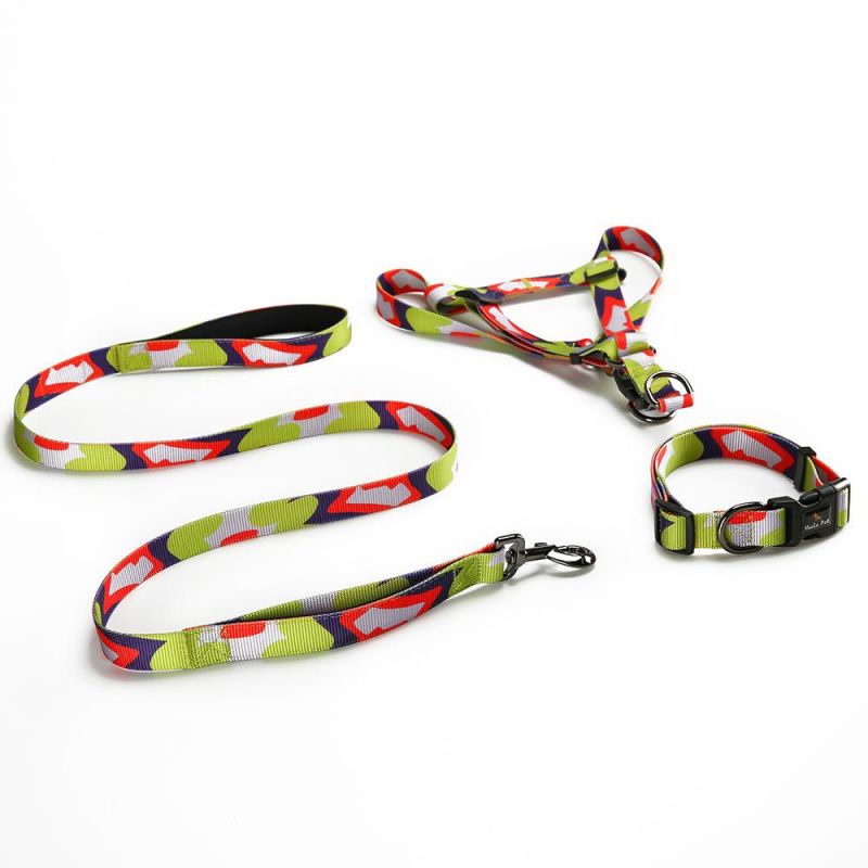 Wholesale Adjustable Dog Harness Leash Set with Customized Patterns Harness Dress Dog Brand Y Dog Harness