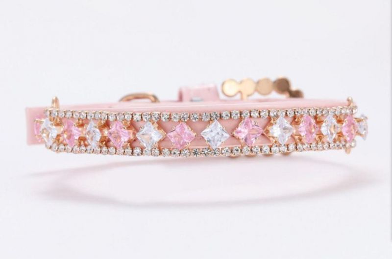 Rhinestone Royal jewelry Dog Lead Pup Accessories Luxury Pet Collars
