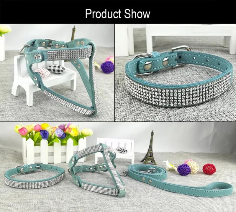 Comfortable Soft Collar Harness and Leashes Set