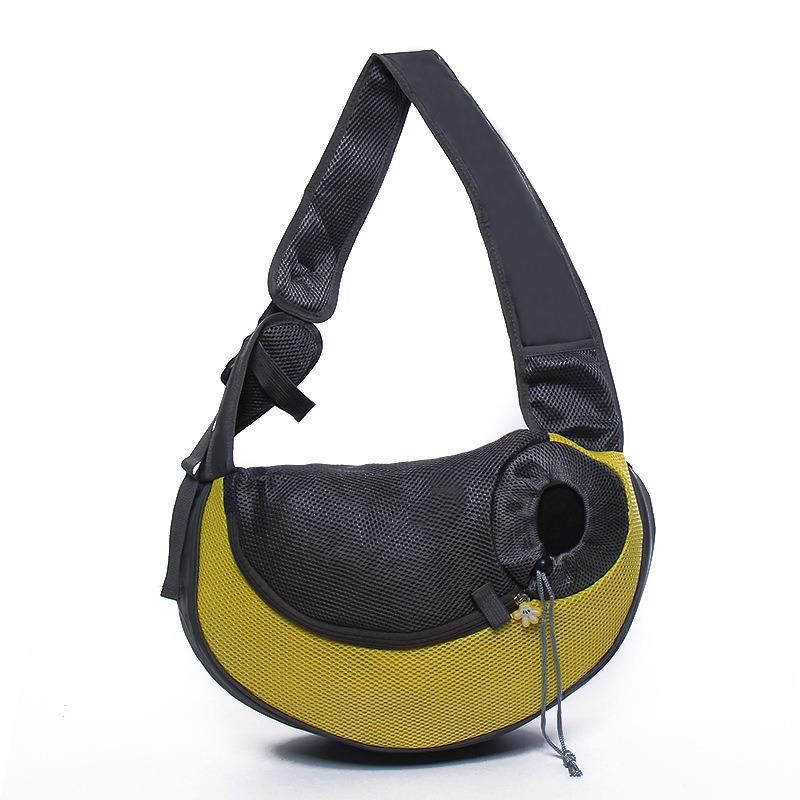 EU Standard Wholesale Breathable Net Material Dog Cat Pet Carry on Shoulder Bag