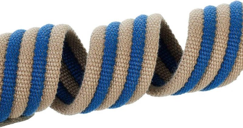 Genuine Leather and Durable Canvas Combines Dog Collar