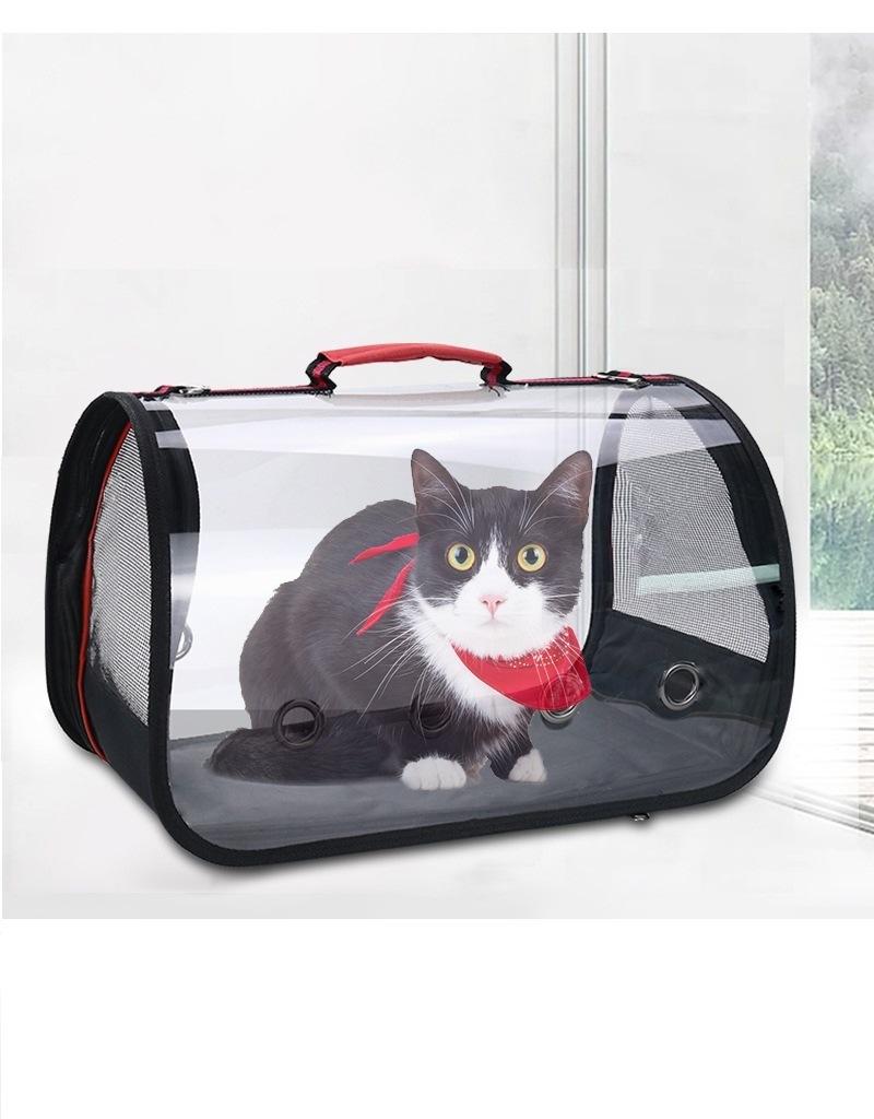 Transparent Comfortable Breathable Portable Cat and Dog Pet Travel Carrying Backpack Bag