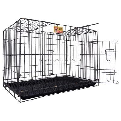 China Pet Supplier Bold Folding Dog Cage Iron Wire Teddy Cage Dense Net Cage