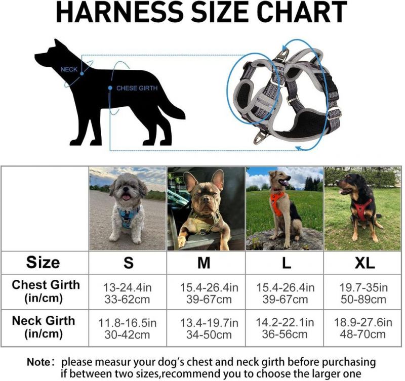 Durable & Comfortable Scratch-Resistant Oxford Material Dog Harness