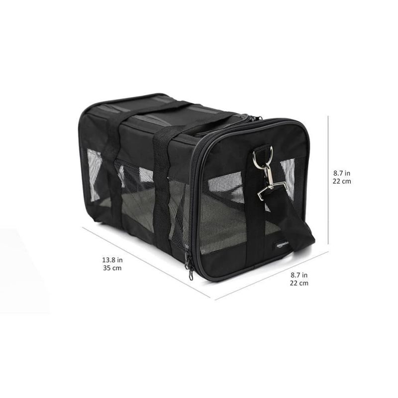 Soft-Sided Mesh Pet Travel Carrier
