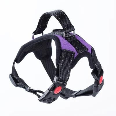 Comfortable Breathable Vest Harness, Comfort Padded No Pull Heavy Duty Nylon Dog Pet Harness//