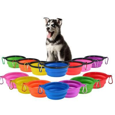 Silicone Soft Pet Food Tray with Metal Hook