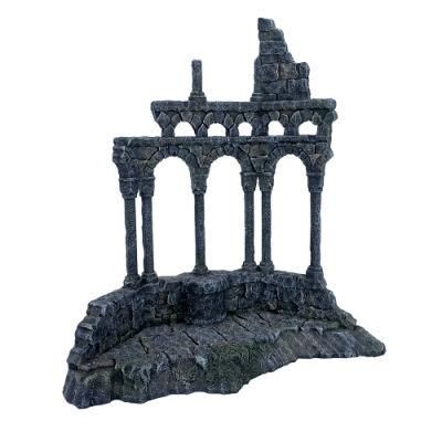 Fish Tank Accessories Resin Artificial Building Ruins Aquarium Ornament