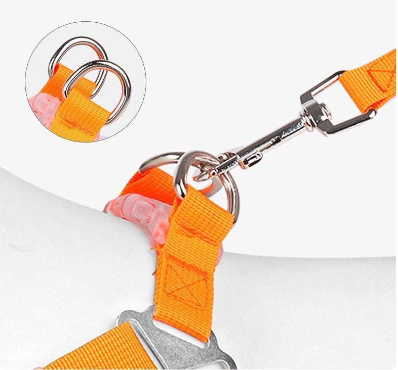 No Pull Dog Harness Easy Walk Reflective Adjustable Nylon Mesh Pervious Running Training Outdoor Step in Dog Harness and Leash for Small Medium Large Dogs
