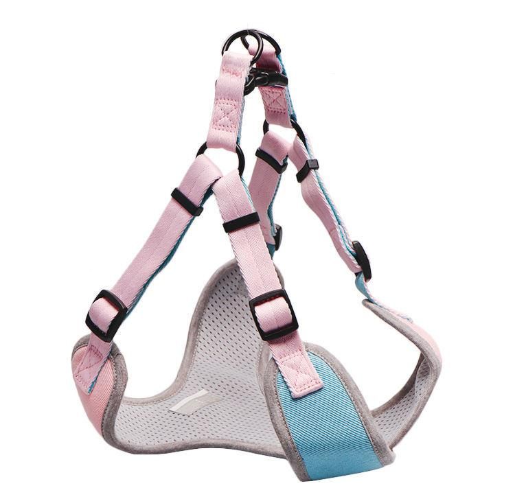 Wholesale Pets Supplies Cute Pink Soft Pull Small Backpack Custom Logo Dog Harness