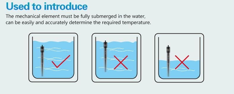 Submersible Fish Tank Water Heater with Protective End Cover 200W
