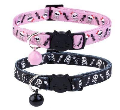 2022 Amazon Best Seller Nylon Added Ribbon Festival Theme Cat Accessories Cat Collar