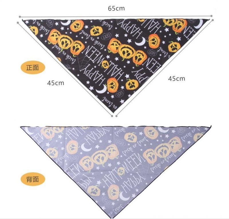 Festival Halloween Adjustable Soft Pet Triangle Scarf Dog Bandana