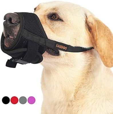 Anti-Biting Barking Secure Dog Muzzle Mesh Breathable Adjustable Strap Dog Mouth Cover Dog Muzzle for Ready to Send