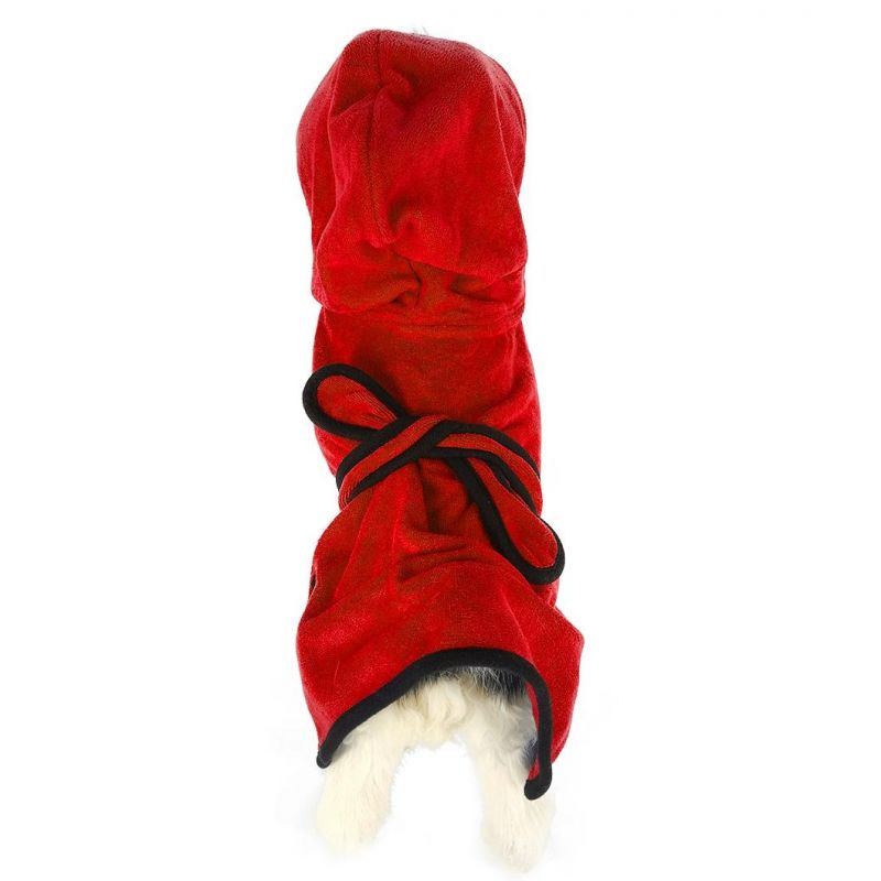 High Quality Wholesale Super Absorbent Soft Towel Robe Dog Cat Bathrobe Grooming Pet Product with Five Colors