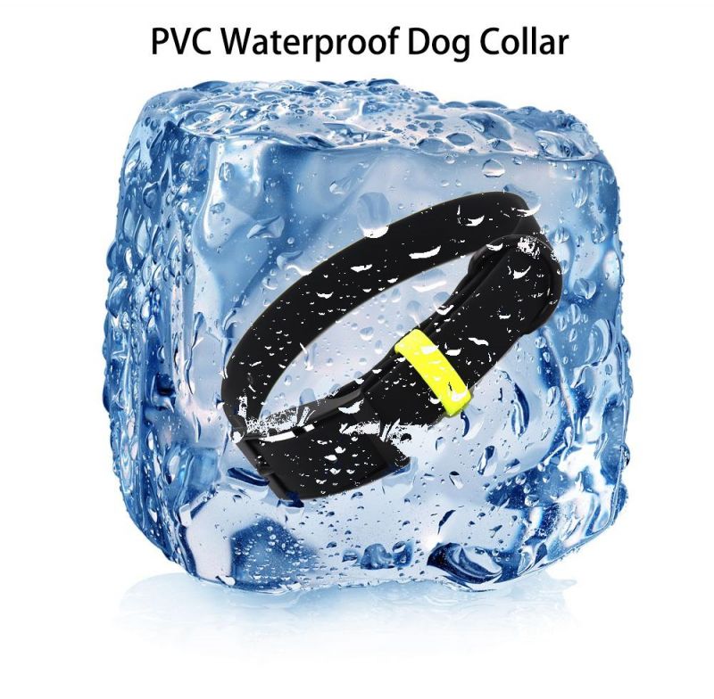 High Quality Durable Waterproof PVC Pet Dog Collar with Leash Adjustable Collars for Small Medium Large Dogs