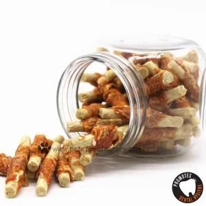 Natural Material Dry Chicken Wrap Grain Sticks Pet Treats