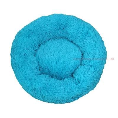 Soft Dog Bed Round Washable Plush Dog Bed Kennel for Cat Bed for Dogs Bed Large Labradors Mat Calming Pet Sleeping Sofa