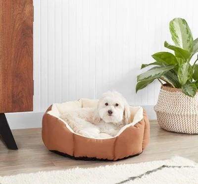 Octagon-Shaped Pet Bed Self-Warming Puppy Beds