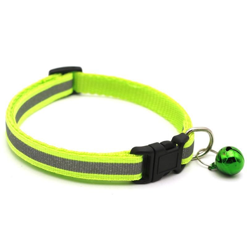 Reflective Nylon Dog Collar Adjustable Dog Leash Pet Collar for Cats and Dogs Pet Supplies