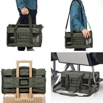 Multi Open Mode Nylon and Mesh Breathable Square Wholesale Designer Pet Bag