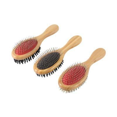 Bamboo Wood Cat Dog Pet Massage Hair Grooming Brush Slicker Pet Cleaning &amp; Grooming Products Pet Comb Grooming Tools for Dogs