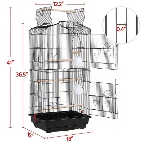 in Stock Customize OEM ODM Parrots Lovebird Cockatiel Parakeets Bird Cage