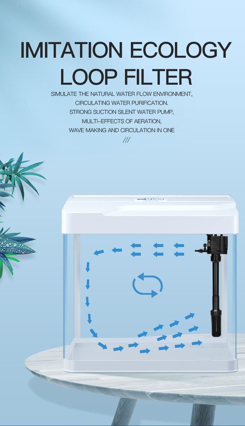 Yee Water Grass Aquarium Desktop Small Ecological Small Modern for Fish Tank