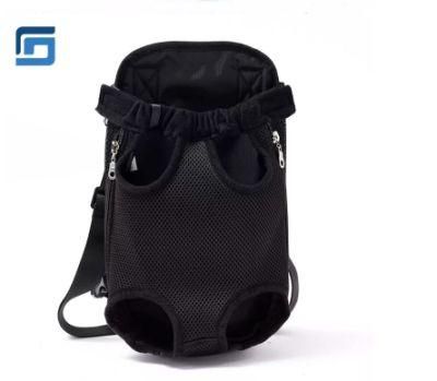 Pet Dog Carrier Front Chest Backpack with Solid Black Color