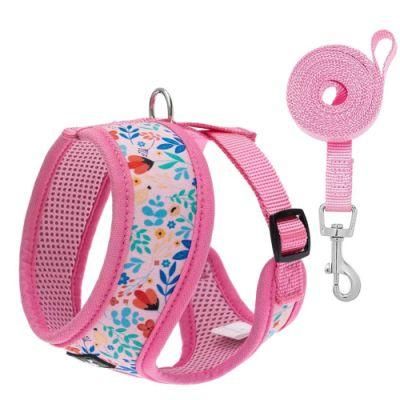 Soft Adjustable Dogs Harness Leash Set for Small Dogs Cats