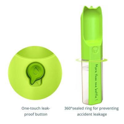 Wholesale Portable Plastic Dog Cat Feed Drink Bowl Feeding Walking Water Bottle with Dog Bowl
