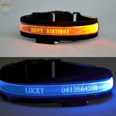 LED Luminous Pet Collar Customized Flash Dog Collar