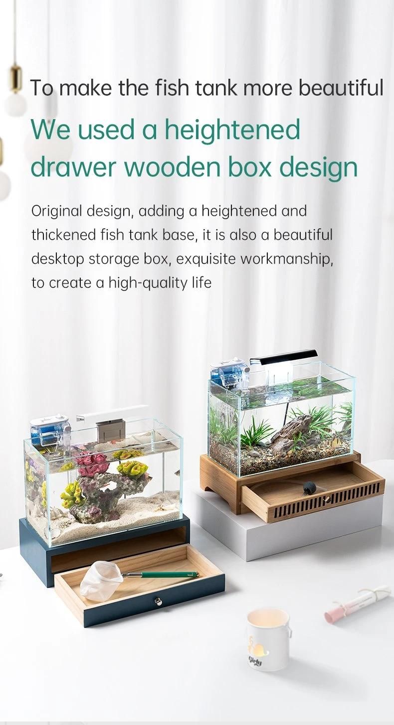 Yee High Quality Aquarium Fish Tank Desktop Drawer Water Tank