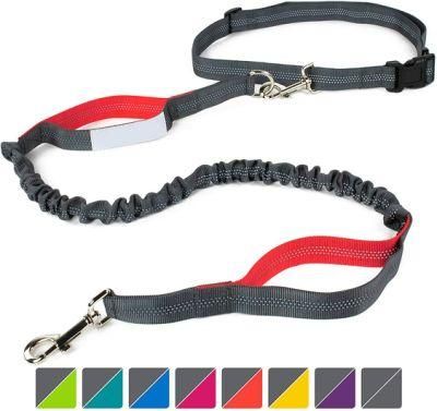 Hands Free Dog Leash for Running, Walking, Hiking Durable Dual-Handle Bungee Leash