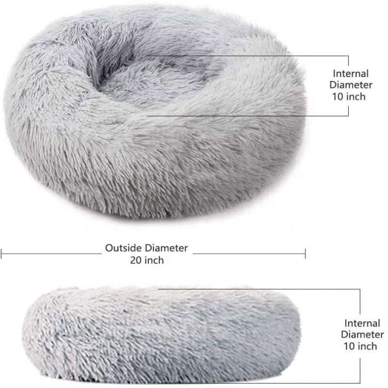 Washable Hot Spring Plush Cat Bed Pet Kennel Cat Cushion Bed Cat Bed