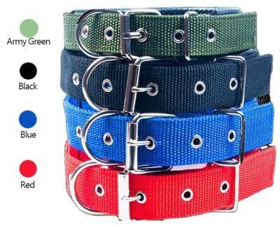 Wholesale Padded Foam Solid Color Large Dog Durable Pin Buckle Pet Collars//