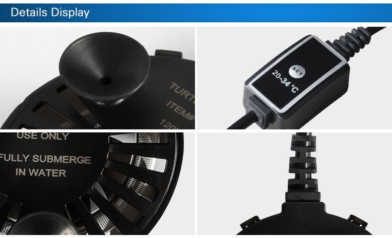 Aquarium Heater 25W Mini Round Fishing Heater for Tanks 50-100L