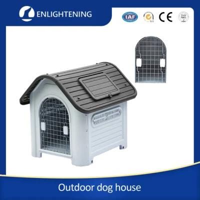 Plastic Dog House Roof Skylight Window Heated Dog Kennel Plastic Detachable Fashion Design Outdoor Kennel Pet Dog House