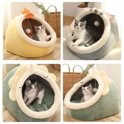 Hot Sales Comfortable Luxury Style Cotton Pet Sofa Cat Bed for All Season