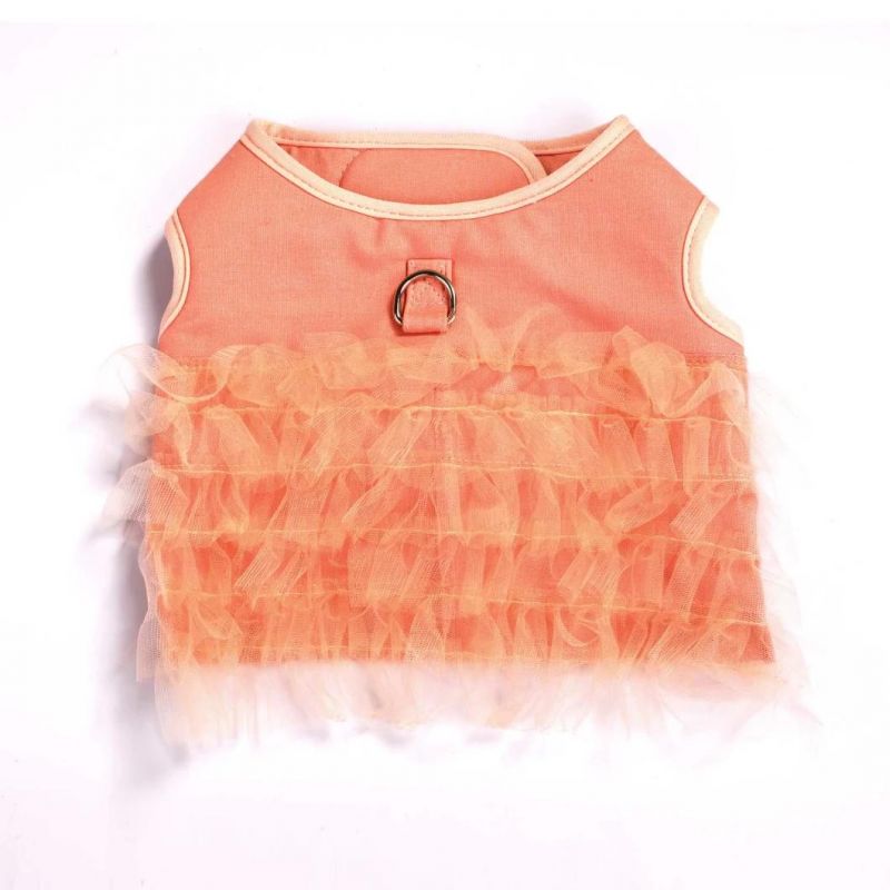 Striped Mesh Puppy Dog Princess Summer Dresses