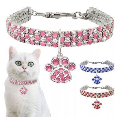 Costom Bling Rhinestone Dog Collars Wholesale Pet Dog Jewelry Collar