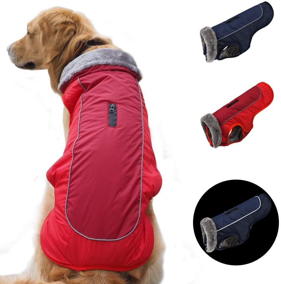 Dog Winter Coat Cozy Waterproof Windproof Vest Dog Jacket