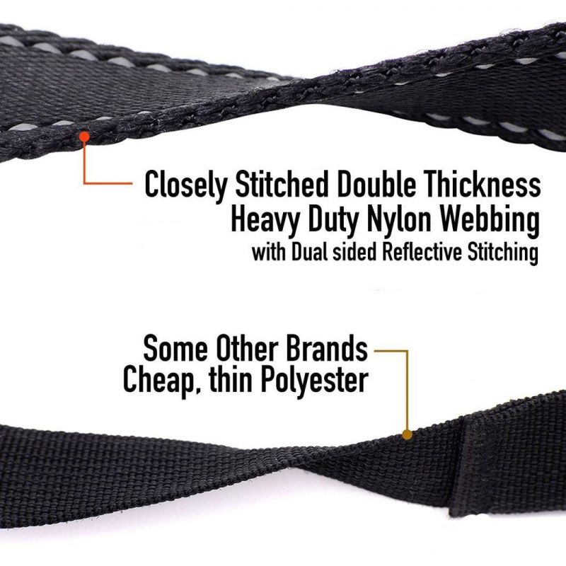 Heavy Duty Traffic Padded Two Handle 8FT Long Dog Leash for Large Dogs or Medium Dogs