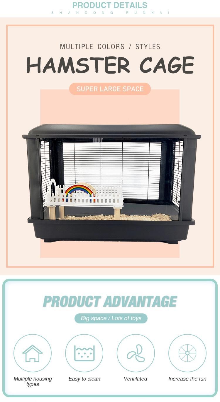 Factory Supply Hamster Cage Plastic Pet Cage