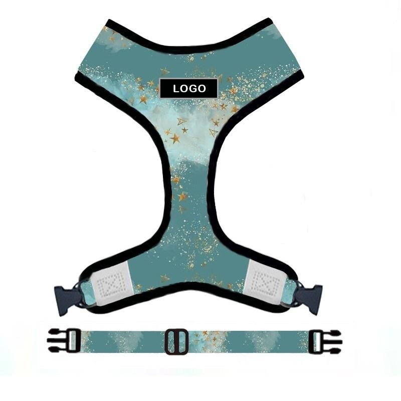 New Adjustable Sublimation Soft Neoprene Dog Harness