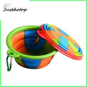 Camo Foldable Food Grade Silicone Pet Bowl for Cat/Dog