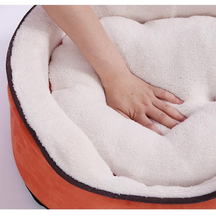 Customize OEM ODM Warm Short Plush Suede Memory Foam Pet Sofa Bed